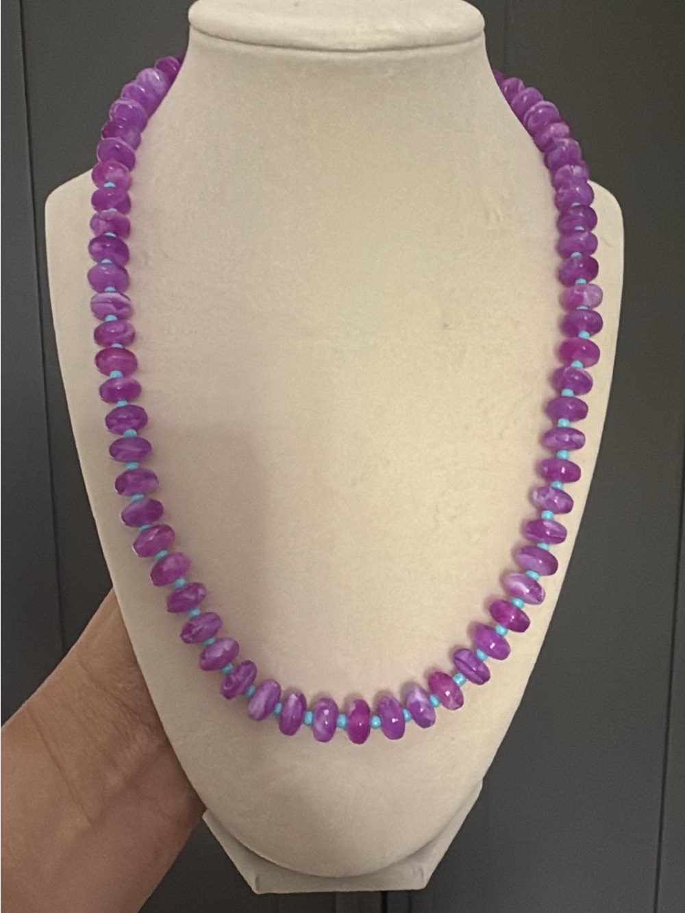 Purple Beaded Necklace - Elegant Women’s Jewelry